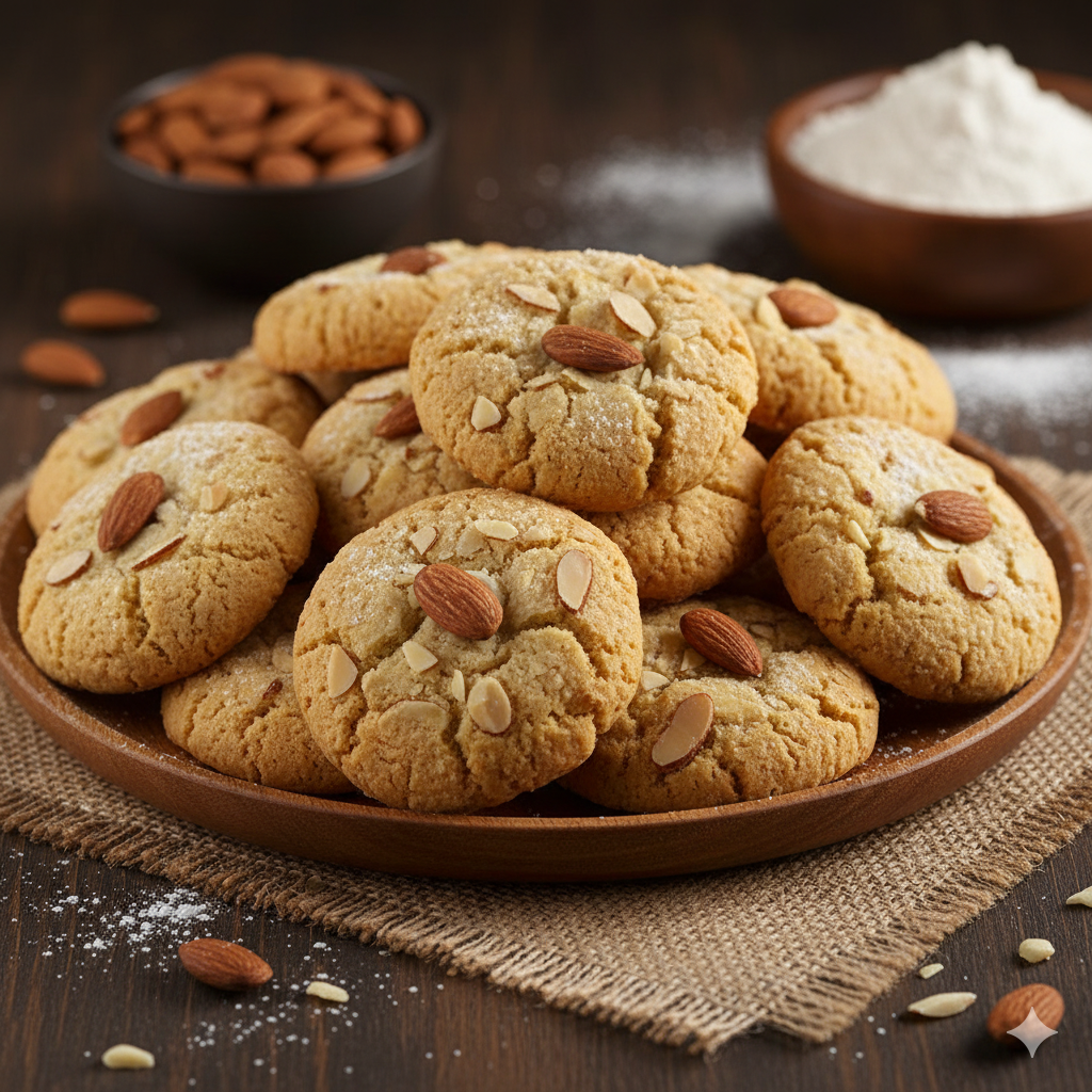 Almond Wheat Cookies