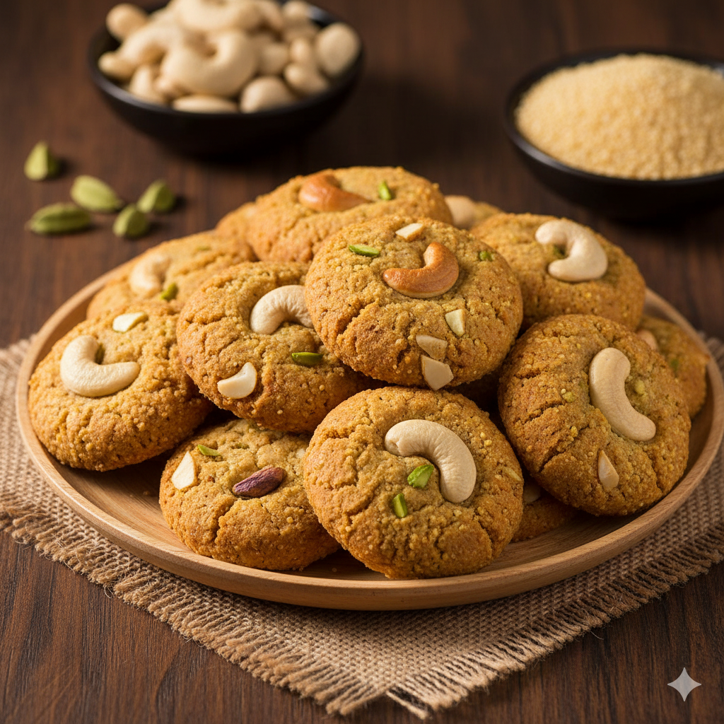 Cashew Millet Cookies