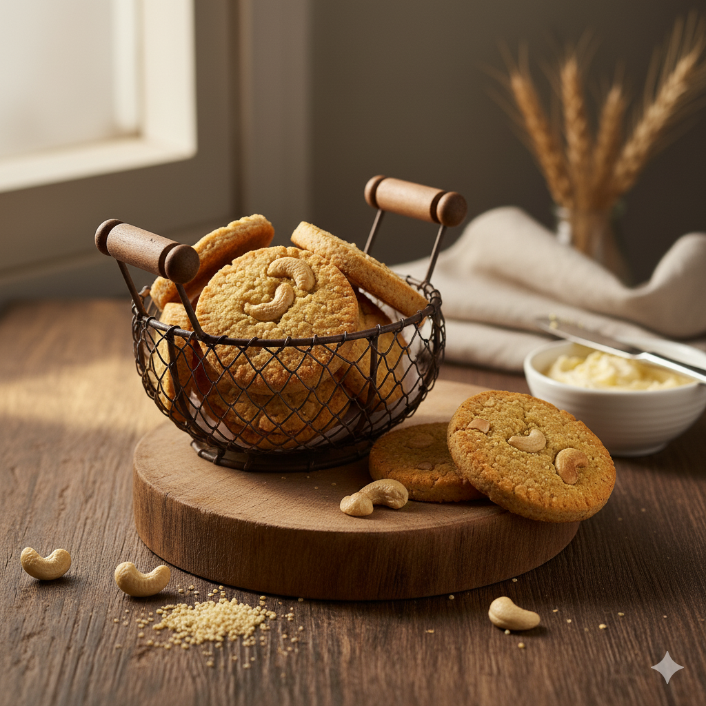 Cashew Saame Millet Biscuits