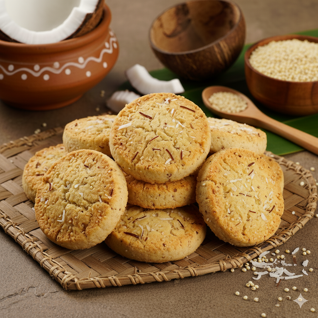 Kobbari Kodu Millet Biscuits