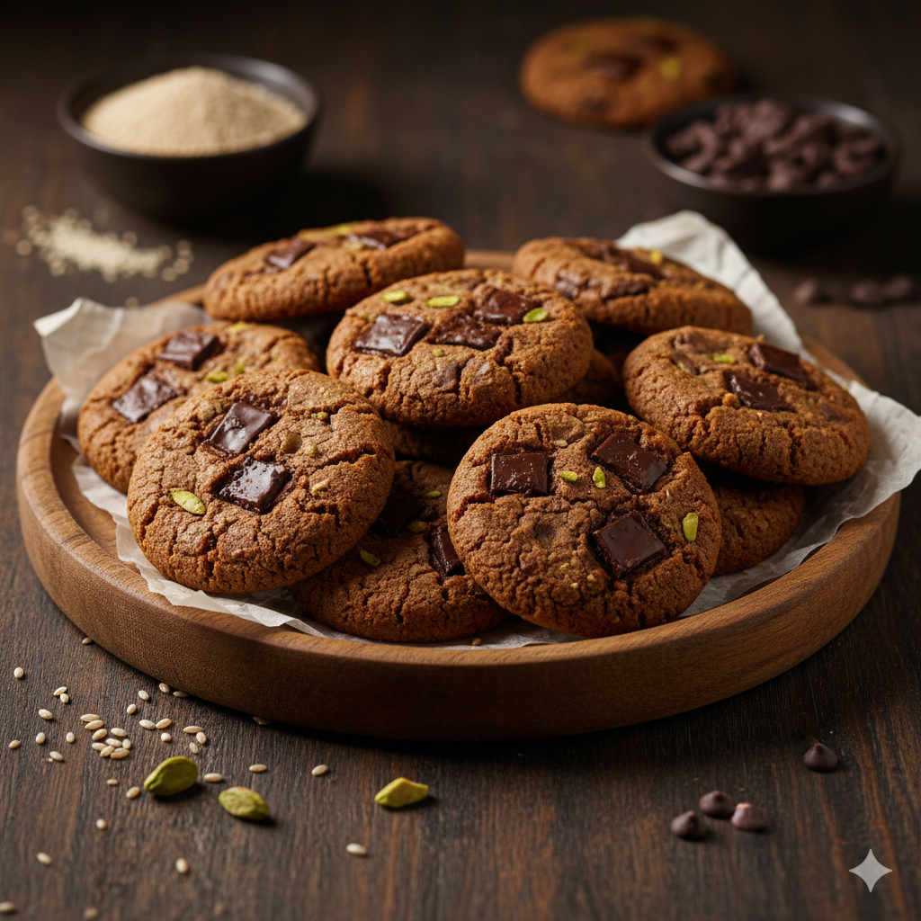 Ragi Chocolate Cookies